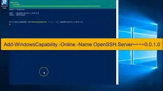 Installing OpenSSH feature on Windows 10 and Windows Server 2019