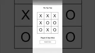 Tic Tac Toe Game using HTML CSS & JavaScript