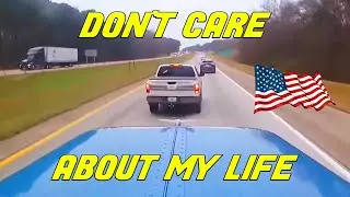 A Day in The Life of an American Truck Driver - Road Rage, Brake Check, Car Crash, Instant Karma USA