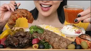 LAMB KEBAB + LIVER + PICKLE VEGGIE + DESSERT (ASMR EATING SOUNDS) LIGHT WHISPERS | SAS-ASMR