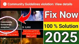 How to fix tiktok community guidelines violation l Community guidelines violation on tiktok 2025 !