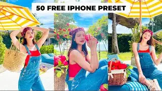 FREE 50 - Iphone Lightroom Mobile Preset | DNG