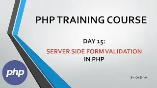 Day15: Server Side Form Validation in PHP