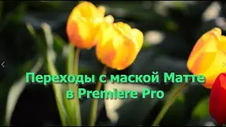 Переход с маской Матте в Premiere Pro 2