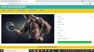 Gym Management System || PHP MYSQL Project