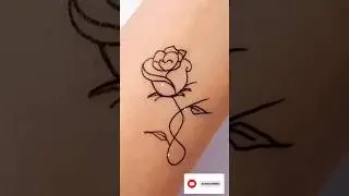 ТАТУ РОЗА НА РУКЕ/TATTOO ON THE ARM OF A ROSE #shortsdrawings