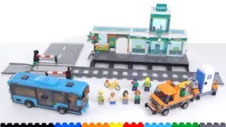 LEGO City 2022 Train Station review! Bigger than it looked, solid designs for 7++