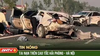 Tai nạn giao thông liên hoàn giữa 3 ôtô trên cao tốc Hà Nội-Hải Phòng | ANTV