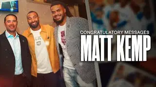 Congratulatory Messages for Matt Kemp