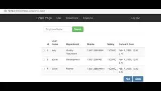 department employee management django example