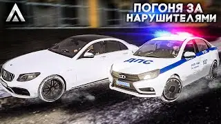 НАРУШИТЕЛИ УСТРОИЛИ ПОГОНЮ И ПОЖАЛЕЛИ! БУДНИ СОТРУДНИКА ДПС НА AMAZING RP В GTA CRMP