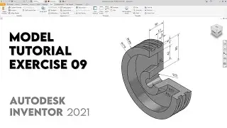 Piston Head | Intermediate Tutorial Autodesk Inventor 2021 | Exercise 09 |