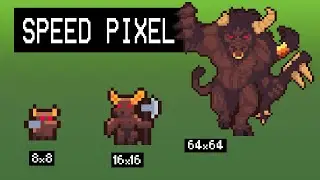 Drawing a Minotaur in Pixel Art