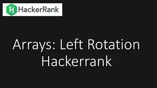 Hackerrank: Arrays: Left Rotation