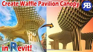 Revit Snippet: Create Waffle Pavilion Canopy with Rhino Inside!