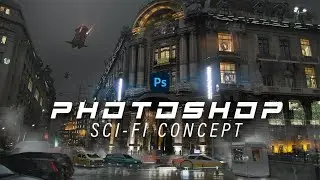 Concept art | Sci-Fi City Timelapse