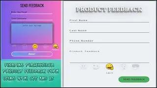 Animated Floating ::Placeholder Feedback Form Using Html Css & Js