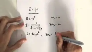 Exercise IV (solution): Special Relativity - Prove that E=pc