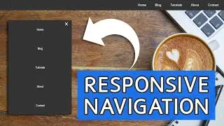 Responsive Navigation Bar Using HTML CSS & JAVASCRIPT