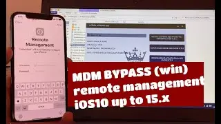 MDM bypass iOS15 windows tool no need jailbreak Lutool iOS remote management iPhone & iPad