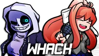FNF COVER | WHACK But Sans and Monika Sings It! 🎶 | Friday Night Funkin'