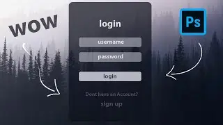 How to design a login form in PhotoShop