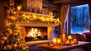 24/7 Classic Christmas Music with Fireplace 🎅🏼🎄 Instrumental Christmas Piano & Relaxing Fire Sounds