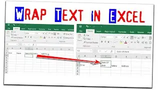 Text Not Below wrap text in MS Excel