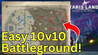 100% Win Rate Fire-Ice Island Battleground Gameplay! 10v10 PVP! Tarisland #tarisland