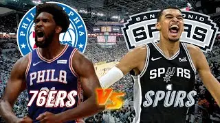 Philadelphia 76ers vs San Antonio Spurs Live Play by Play & Scoreboard