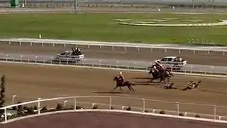 Turkmen president falls during horse race