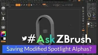 #AskZBrush: "How can I save out Alphas I have modified in Spotlight for use with Snapshot3D?"