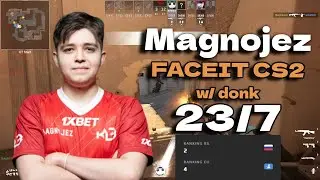 Spirit Academy Magnojez (23/7) w/donk FACEIT Ranked (Mirage) Feb 24, 2024 | CS2 POV