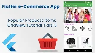 Flutter e Commerce App Development Tutorial Creating Product Item List using Grid Part 3