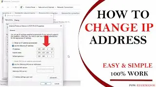 How to Change IP Address on Windows 11/10/8/7 || 100% Helpful