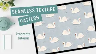 Procreate Tutorial : Create a seamless textured background