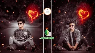 Snapseed Fire Heart Photo Editing | Snapseed Photo Editing Trick | Snapseed Background Colour Chenge
