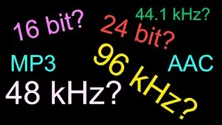 Acquisition vs. Delivery Audio Formats 24 bit 16 bit MP3 and AAC Streaming 44.1 vs 96 kHz 48 kHz