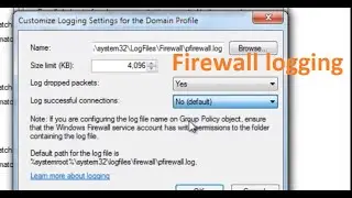 how to create log file for firewall event (firewall logging)