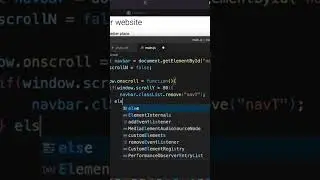 How to Show and Hide a NAVBAR on SCROLL with HTML, CSS and JavaScript #shorts