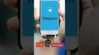 Telegram Chat/Message Delete kaise kare | How to Delete Chat on Telegram #shorts #telegram #viral