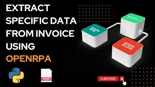 How To  Extract Specific Data from  Invoice Pdf  Using Openrpa  |  Invoice Data Extract And Save