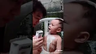 Funny Baby Feeding