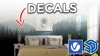 How to add Decals in Vray for Sketchup and create cool Wall Art!