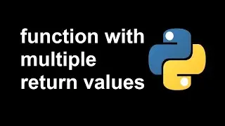 Python function with more than one return value #Shorts