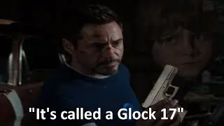 Tony stark gives a kid a Glock 17