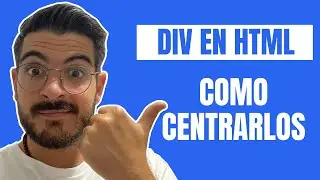 Aprende COMO centrar un DIV en HTML con CSS