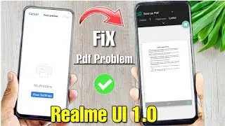 How to solve realme pdf save/pdf print problem after android 10 update 🔥