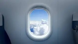 Airplane Window Green Screen Effect