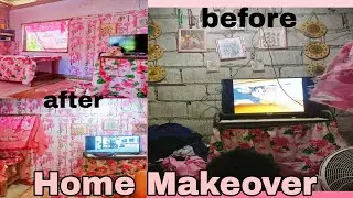 Adhesive Wallpaper sa Rough Wall || Ang ganda ng resulta!| Home Makeover